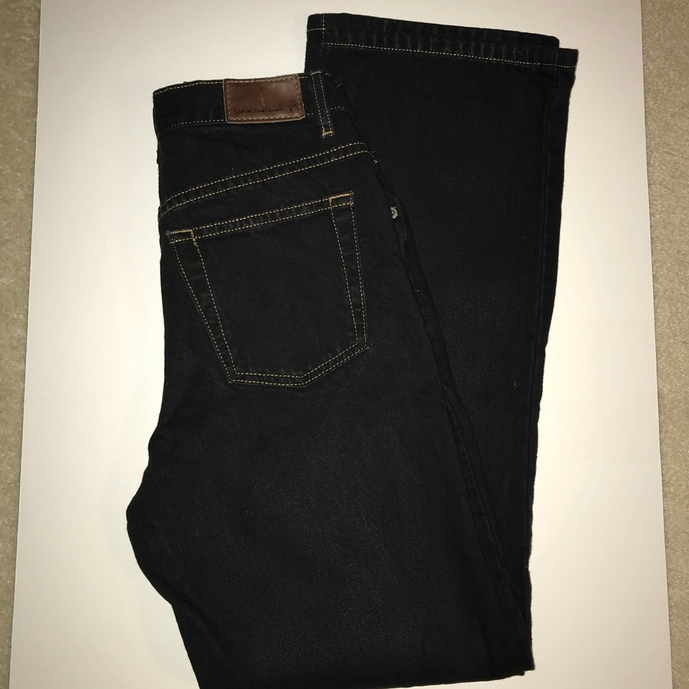 Calvin Klein Bootleg Black Jeans